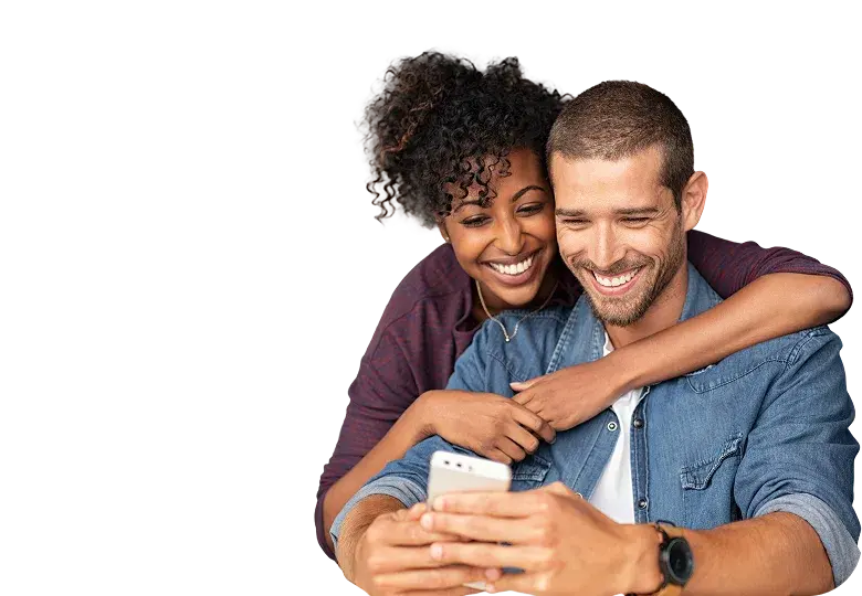 Couples relaxing together, LoveWorkz relationship app imagery beside therapist programs